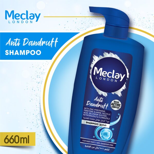 Meclay London Anti Dandruff Shampoo Blue 660ML