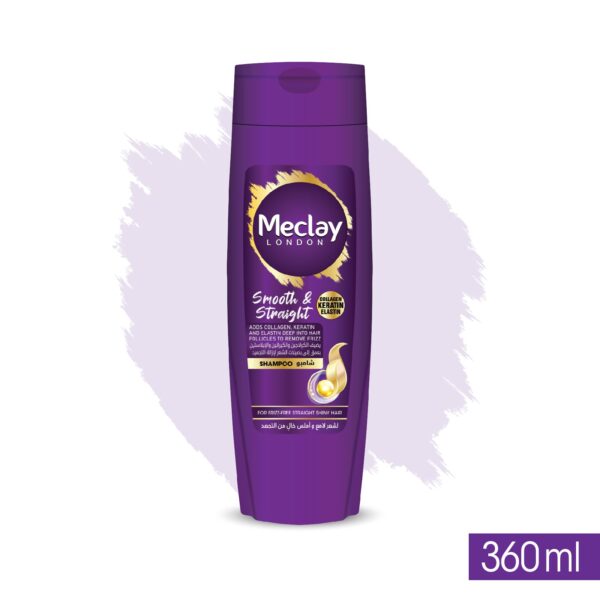 Meclay London Smooth & Straight Shampoo Purple 360ML - Image 3