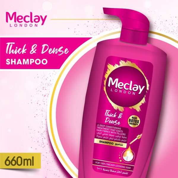 Meclay London Thick & Dense Shampoo Pink 660ML