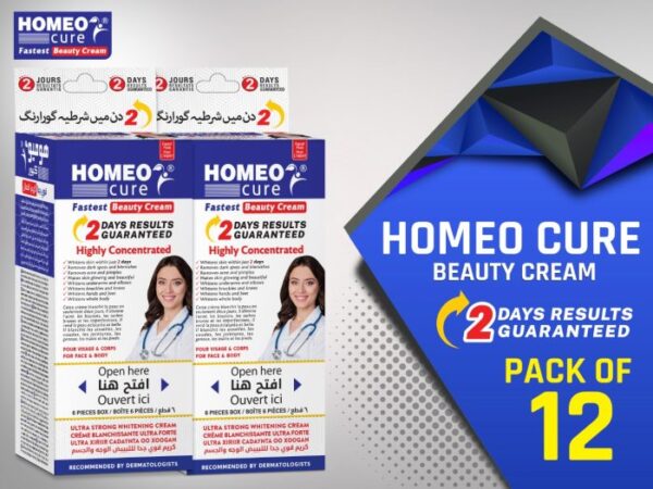 Homeo Cure Beauty Cream Highly Concentrated Fastest 2 Days Results Guaranteed (Pack Of 12)