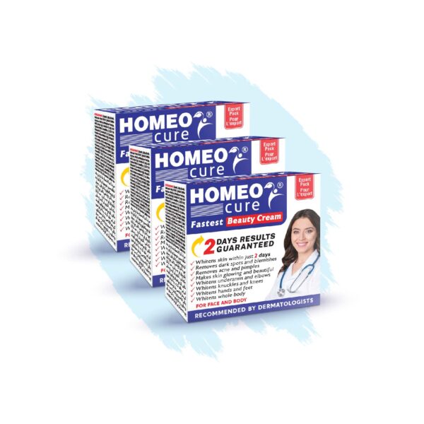 Homeo Cure Beauty Cream Highly Concentrated Fastest 2 Days Results Guaranteed (Pack Of 3) - Image 2