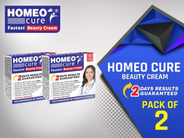 Homeo Cure Beauty Cream Highly Concentrated Fastest 2 Days Results Guaranteed (Pack Of 2)