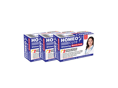 Homeo Cure Whitening Beauty Soap 2 Days Results Guaranteed (Pack of 3)