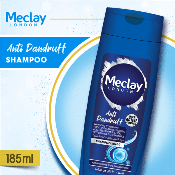 Meclay London Anti Dandruff Shampoo Blue 185ML