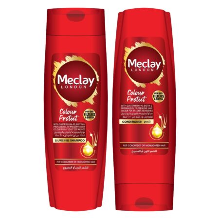 Meclay London Colour Protect Shampoo Red 185ml + Conditioner Red 180ml Pair Box
