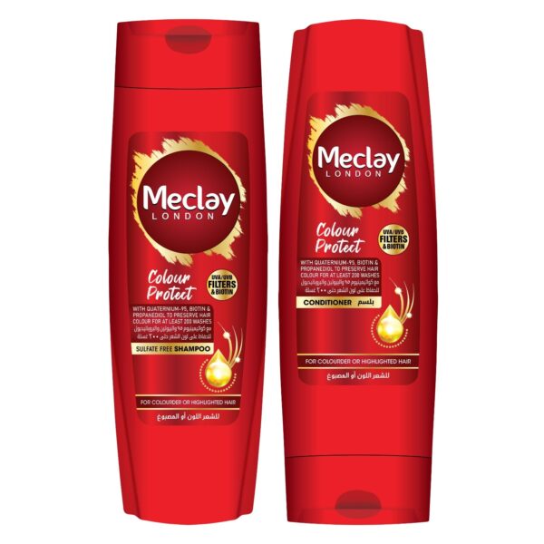 Meclay London Colour Protect Shampoo Red 185ml + Conditioner Red 180ml Pair Box