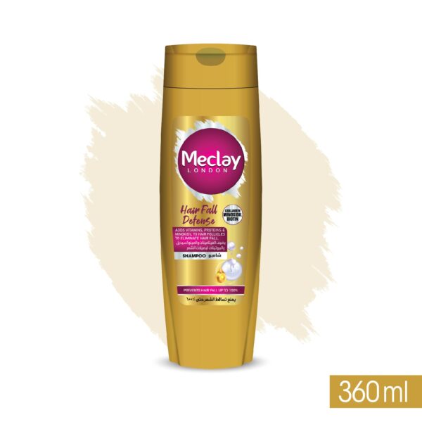 Meclay London Hair Fall Defense Shampoo Golden 360ML - Image 2