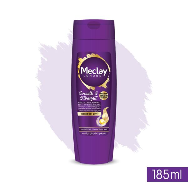 Meclay London Smooth & Straight Shampoo Purple 185ML - Image 2