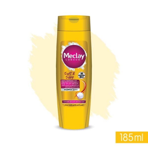 Meclay London Soft & Silky Shampoo Yellow 185ML - Image 2