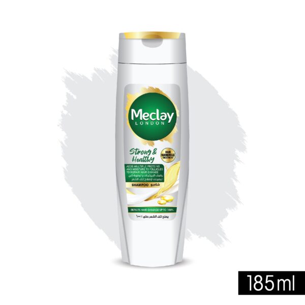 Meclay London Strong & Healthy Shampoo White 185ML - Image 2